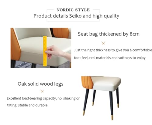 YHKJLYH Sedia da pranzo singola con schienale tridimensionale 3D, seduta imbottita ispessita in pelle artificiale, sedia per trattative, sedia per reception, gamba in metallo ad alto carico, sedia d : Amazon.it: Casa e cucina