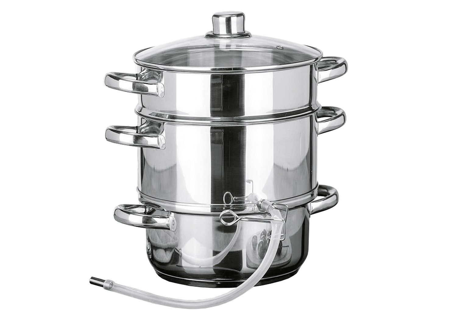 Entsafter Haushalt International Entsafter 6 Liter Edelstahl
