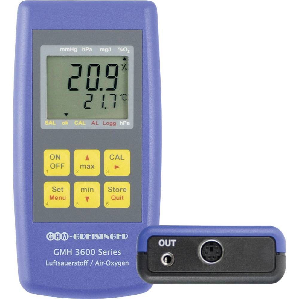 Raumluft-Qualitätssensor Handmessgerät für gasförmigen Sauerstoff GMH 3692 606842