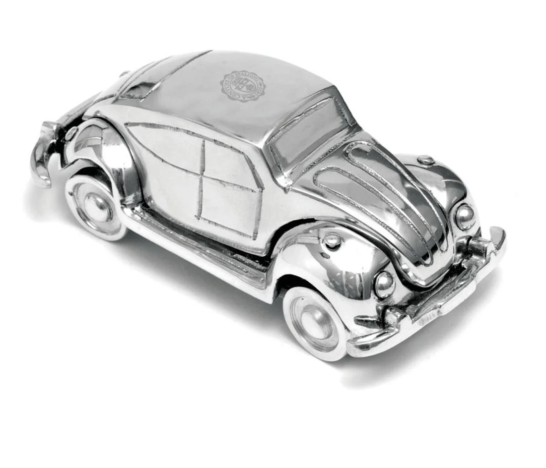 Fermacarte maggiolone Spalding & Bros in fusione d'alluminio