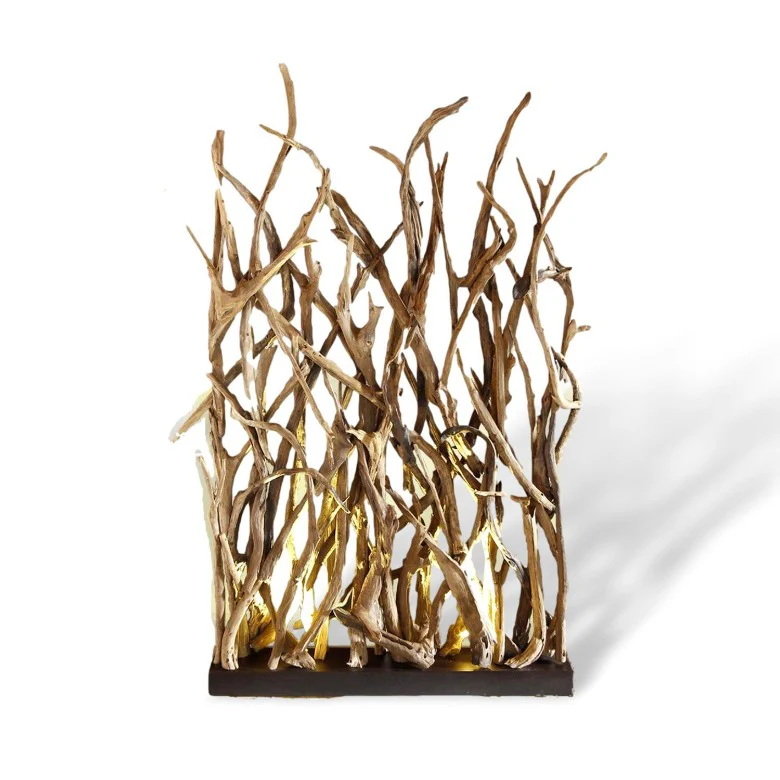 Design Raumteiler mit Beleuchtung im Sockel