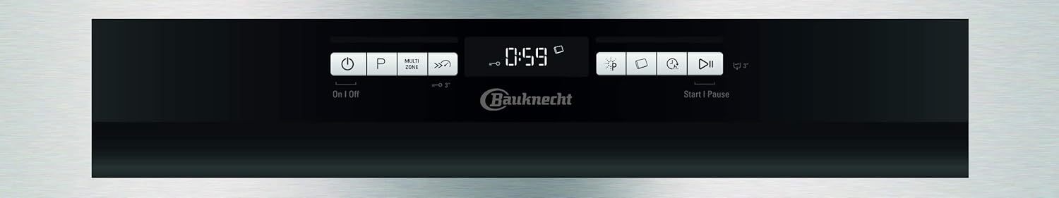 Bauknecht BUO 3O41 PLT X Unterbau-Geschirrspüler 60 cm /14 Maßgedecke /10 Standardprogramme und 1 Sensorprogramm/PowerClean/ActiveDry/Besteckschublade/Vollwasserschutz