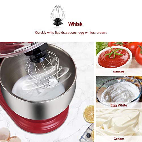 AIZYR Robot da Cucina per Dolci, Robot da Cucina con Ciotola Grande in Acciaio Inossidabile da 5 Litri, Frullino per Le Uova, Gancio per Impastare E Frusta in Acciaio Inossidabile,Au Plug : Amazon.it: Casa e cucina