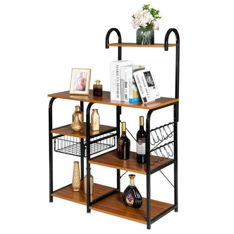 Premium Kitchen Microwave Storage Cart Stand 35.5&prime;&prime;