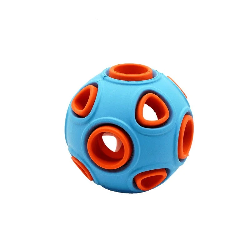 Interactive Rubber Fetch Ball Toy for Dogs & Cats High-Bounce & Durable