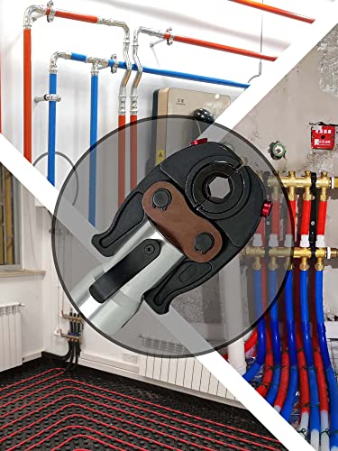 AMZCNC Pinza a pressa professionale (idraulica), con profilo a U 16 20 25 32, set di utensili a pressa HPZ con testa girevole a 360°, per tubo di rame, tubo in acciaio inox, inserti a ganasce U : Amazon.it: Fai da te
