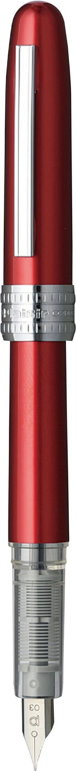 Platinum Plaisir Fountain Pen - Red