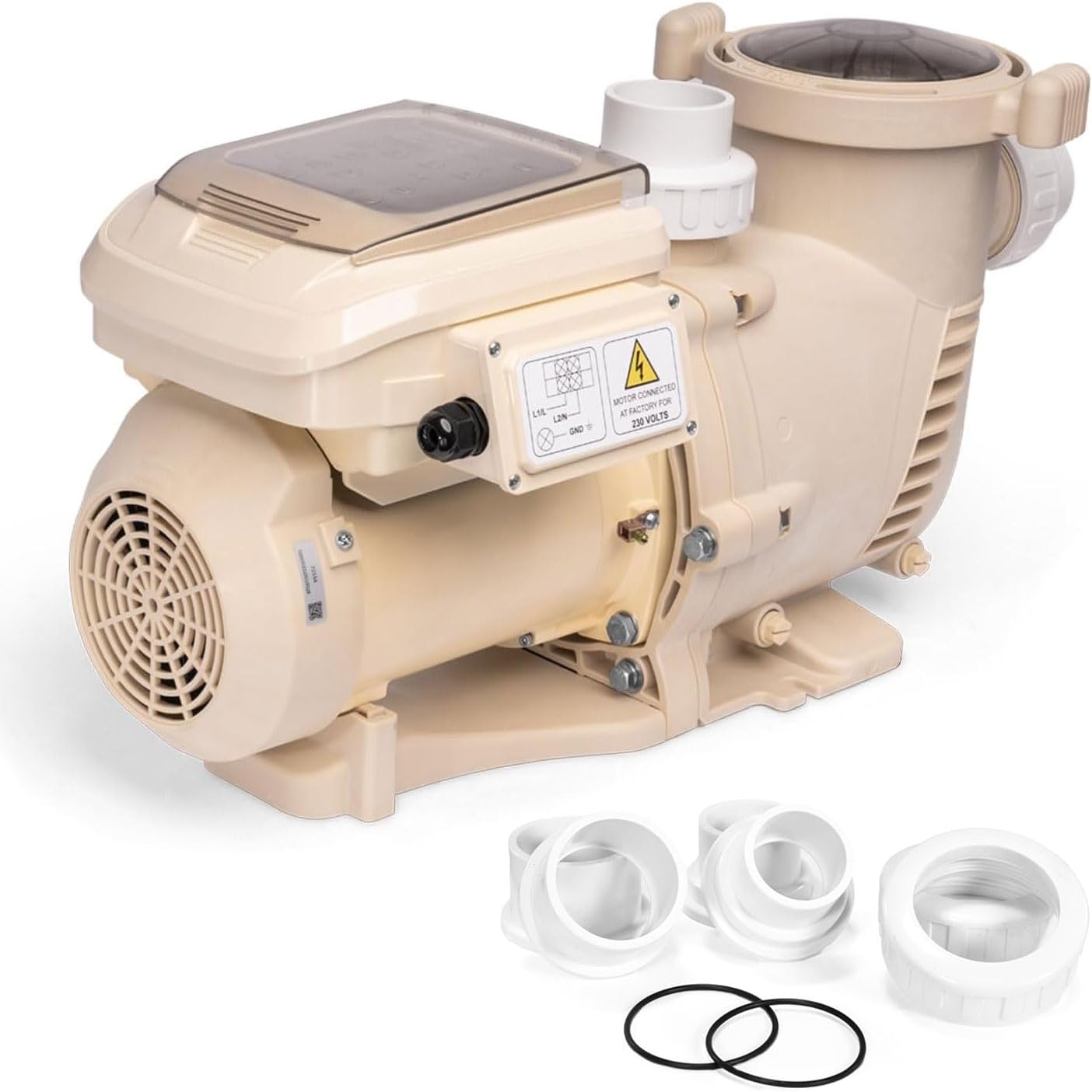 XtremepowerUS 1.5 HP Variable Speed Swimming Pool Pump 230V  In-Ground Pool  6 660 GPH High Performance Max 1.75HP