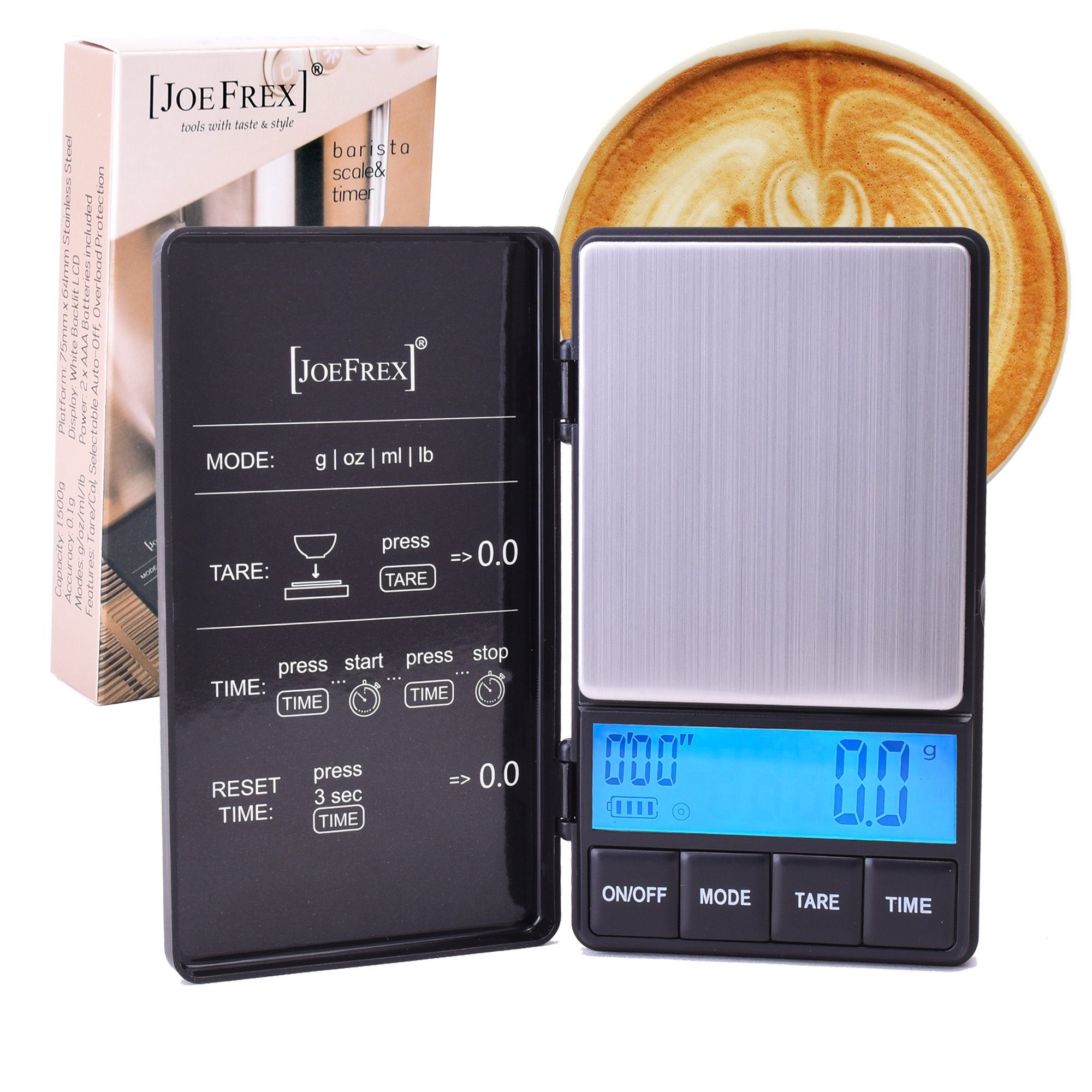 Feinwaage Kaffeewaage mit Timer - exakte Espressowaage