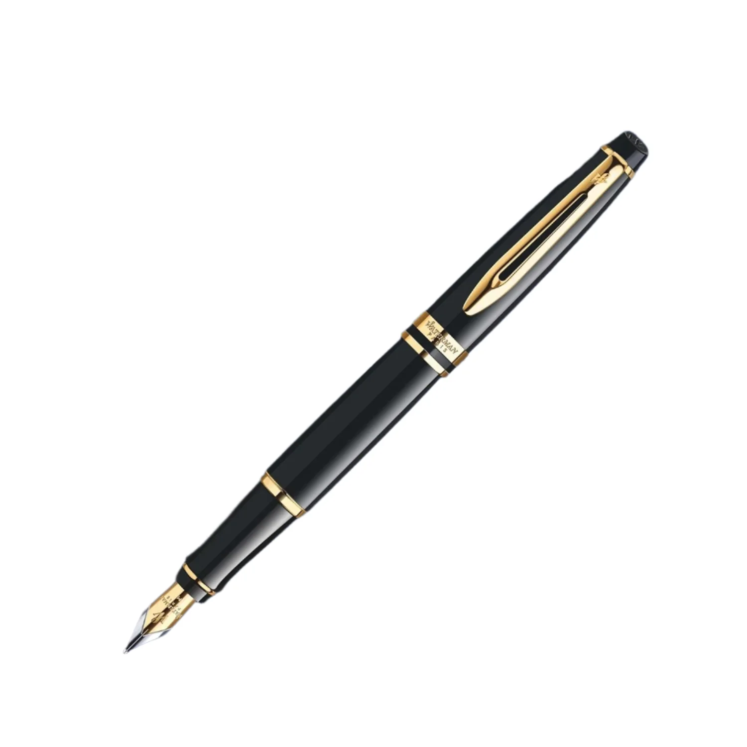 Waterman Expert 3 Black Gold Trim Fountain Pen