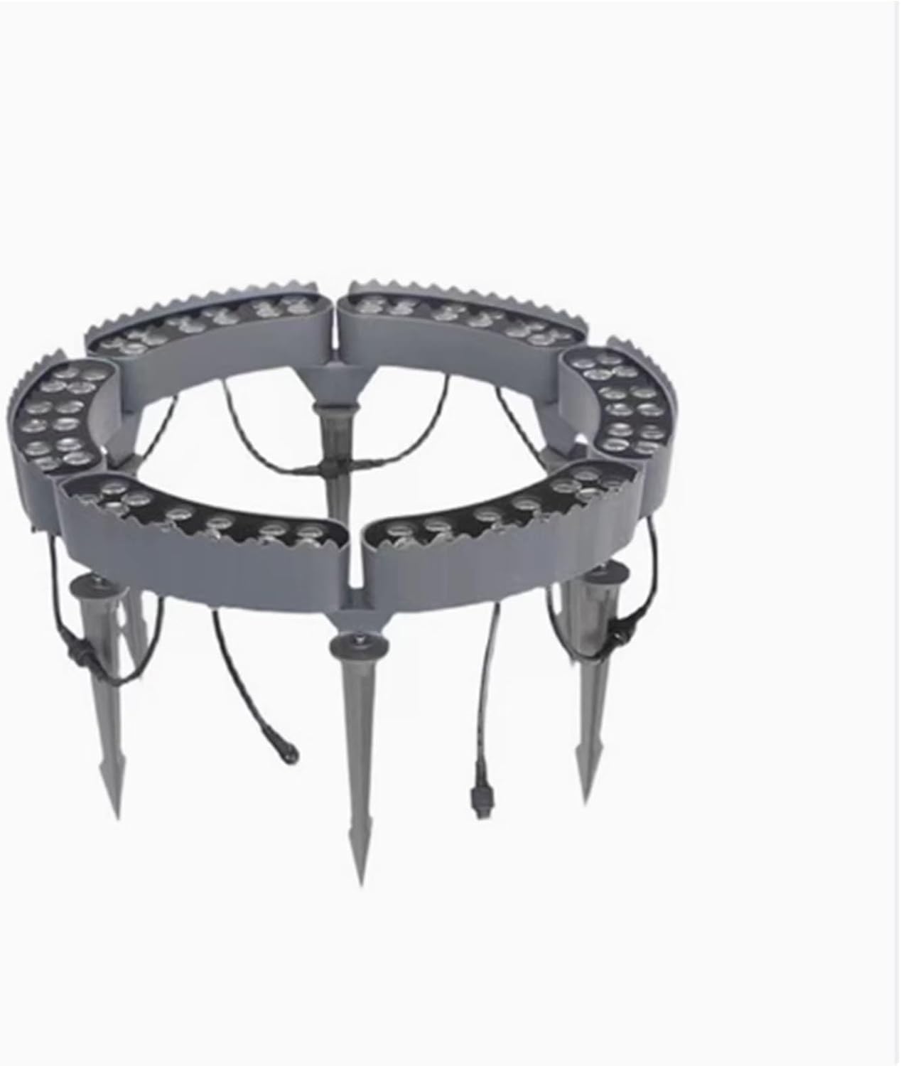 12W-LED-Ring-Baumumarmungslicht – Landschaftsgartenbeleuchtung Baumlampe, LED-Strahl-Baumstrahler, IP65 Wasserdichtes Buntes Baumlicht, LED-Außenreifen-Baumstrahler, Ringförmiges Buntes Mastlicht(Blue