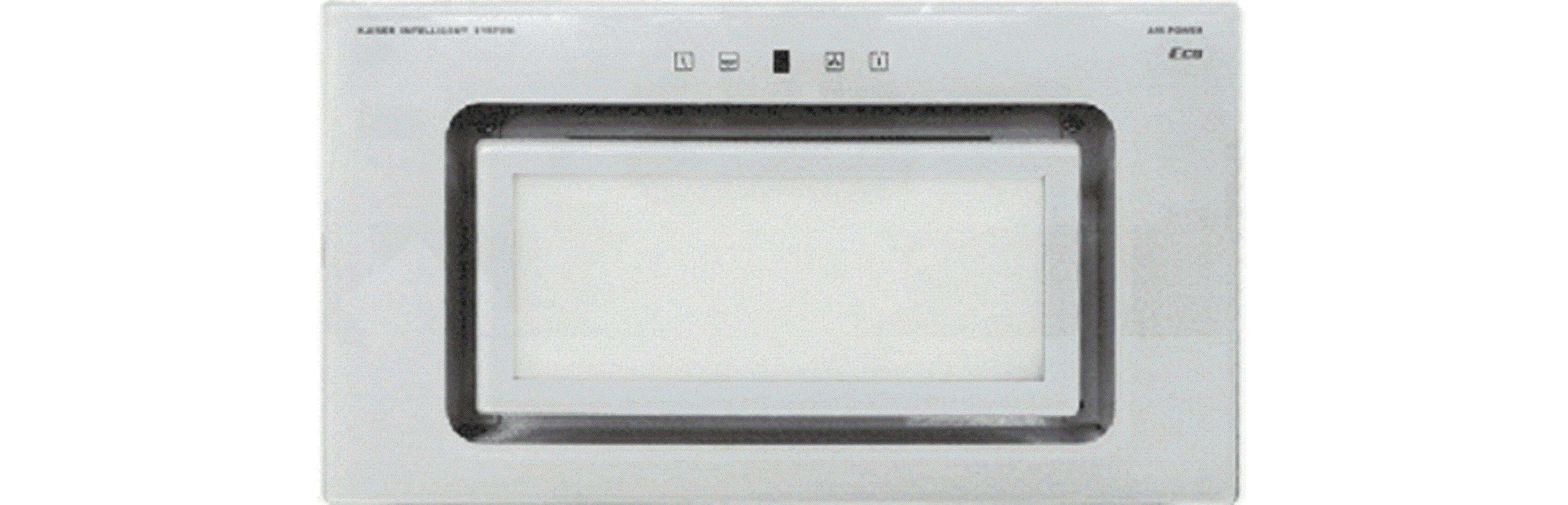 Lüfterbaustein EA 546 W Eco.,. Deckenhaube, Weiß Glas, 52 cm, 600 m³/h,LED