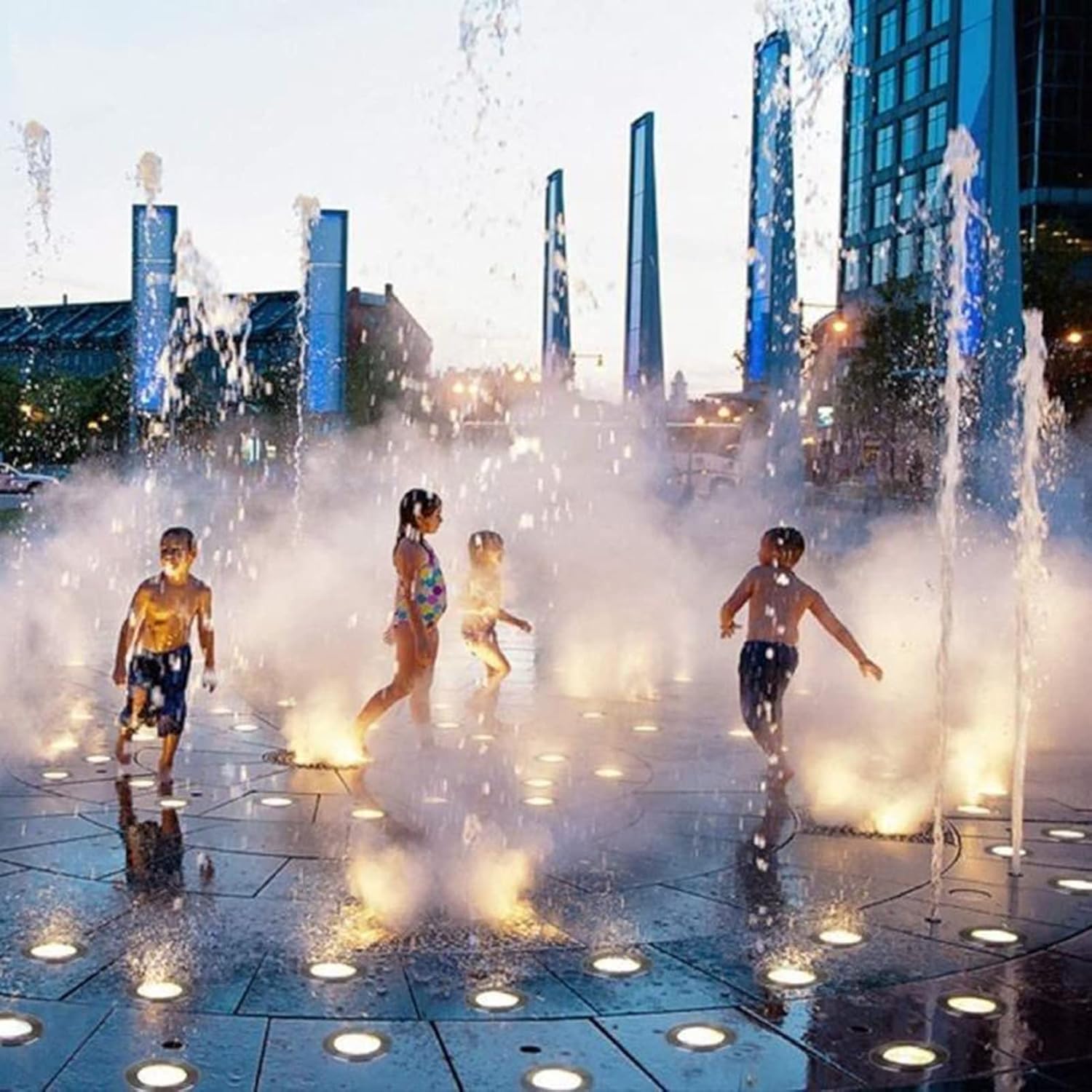LED-Schwimmbadbeleuchtung Edelstahl Unterwasser-Teichlicht IP68 Wasserdicht Eingebettetes Untergrundlicht für Aquarium-Wasserfall-Teichbeleuchtung
