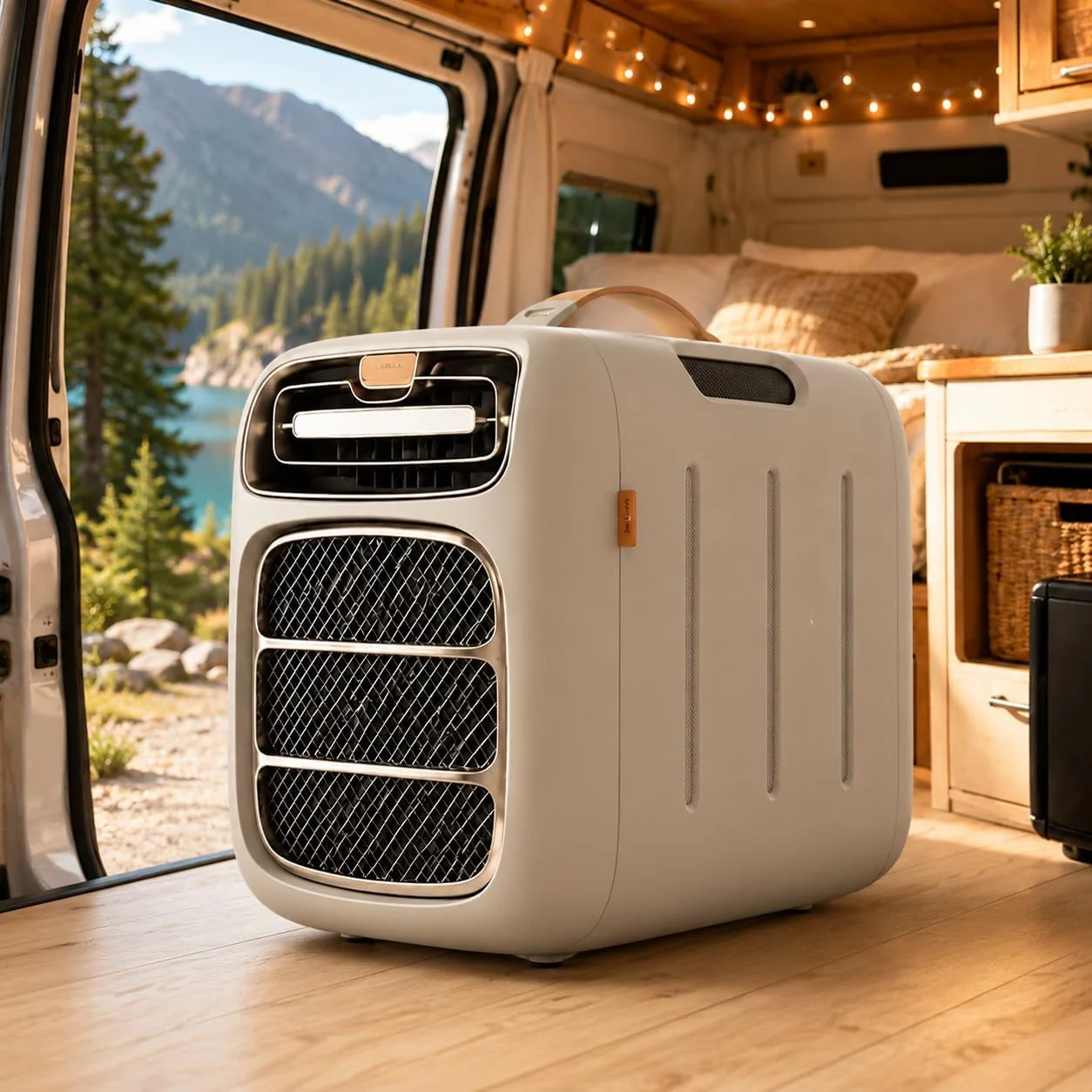 Klimaanlage, Weiß, Für Campingzelt, Tragbares Zelt-Klimagerät Mit Kühl Heizfunktion, Einstellbare 16, 32°C, Fernbedienung Inklusive