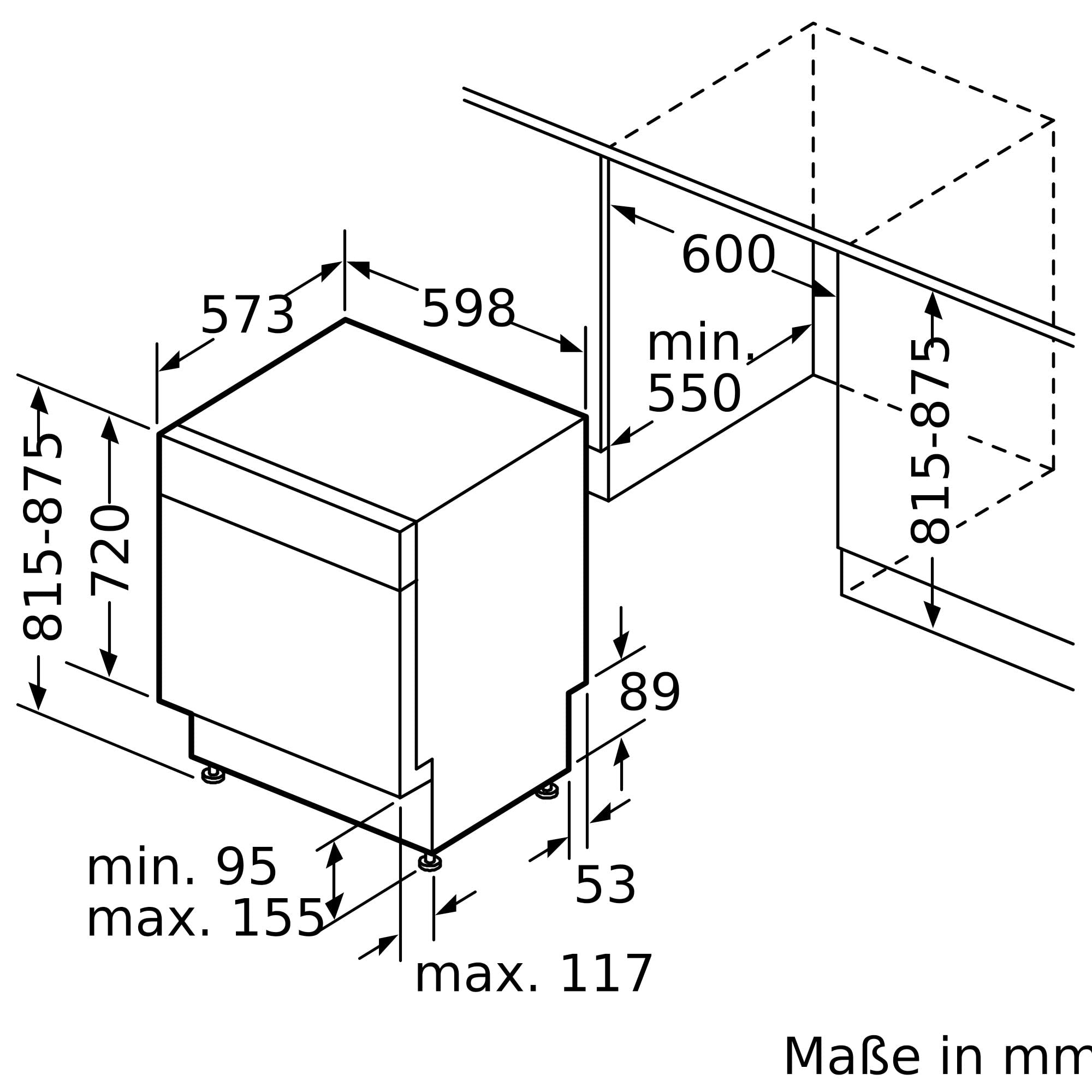 Unterbau-Geschirrspüler 60 cm SN43ES06VE mit Home Connect, 14 Maßgedecke, Edelstahl, 44 dB, autoOpen dry und varioSpeed Plus