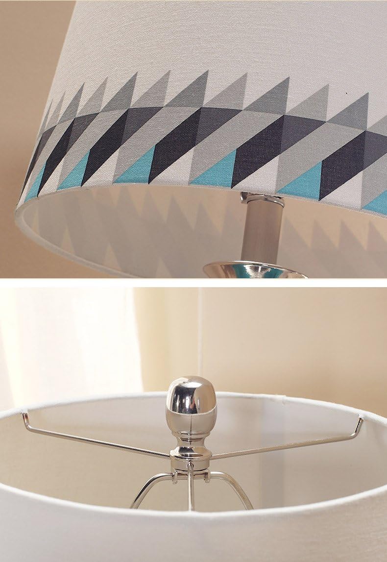 Nachttischlampen, Touch-Lampen, kleine Lampen, Nac Tischlampe aus Glas und Baumwolle im neoklassischen Stil ohne Glühbirne