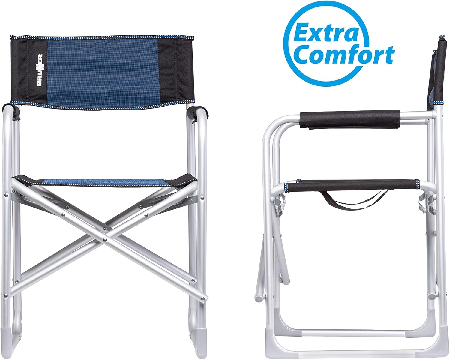 BRUNNER 0404184N.C20 Sedia Regista Captain, Grigio/Nero