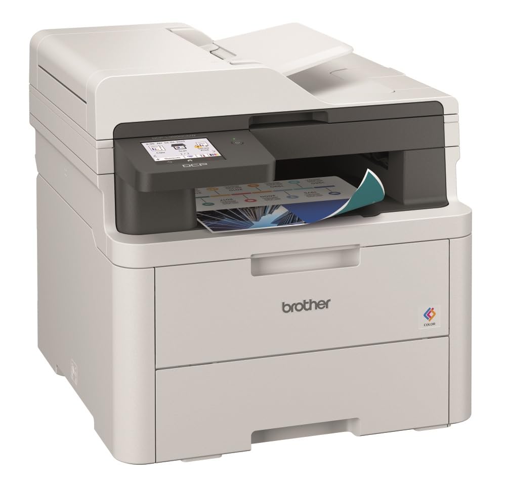 Brother DCP L3560CDW Kompaktes 3 in 1 Farb LED Multifunktionsgerät mit WLAN LAN ADF und Duplexdruck