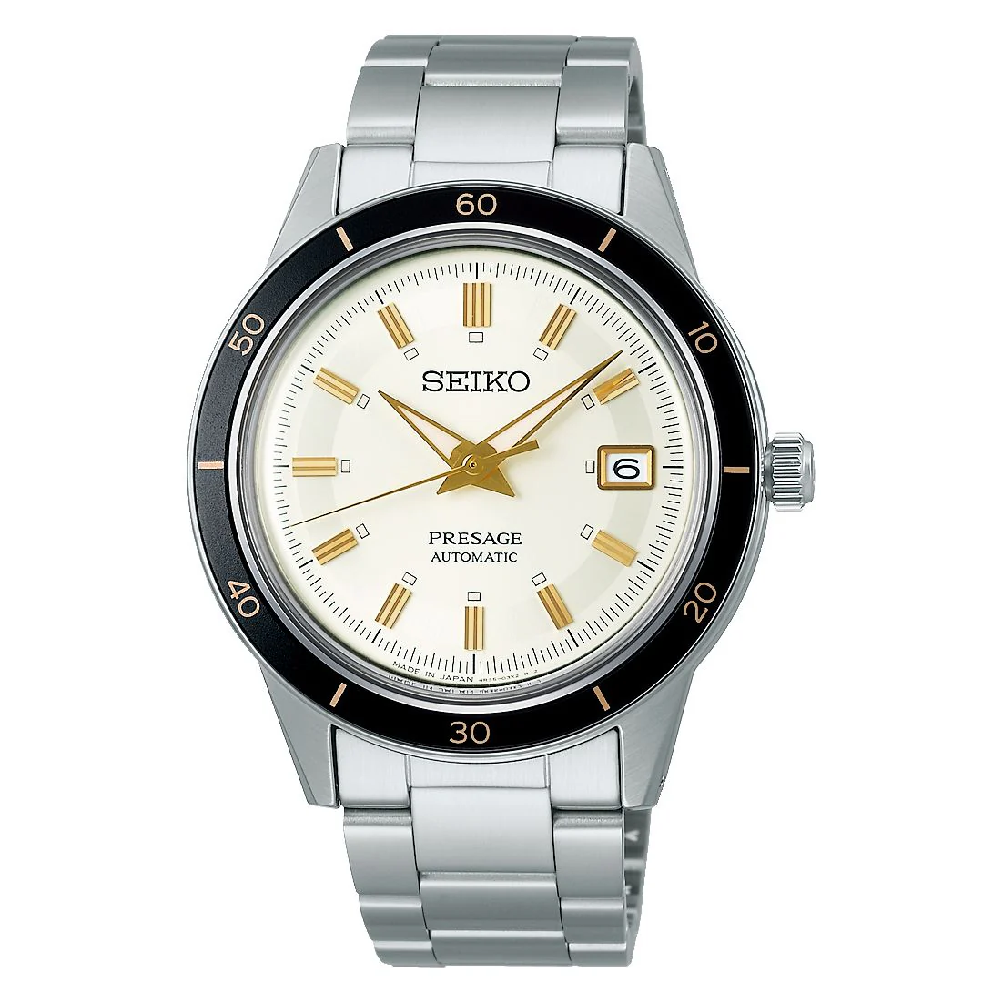 Orologio Seiko Presage SRPG03J1 Style60's bianco panna