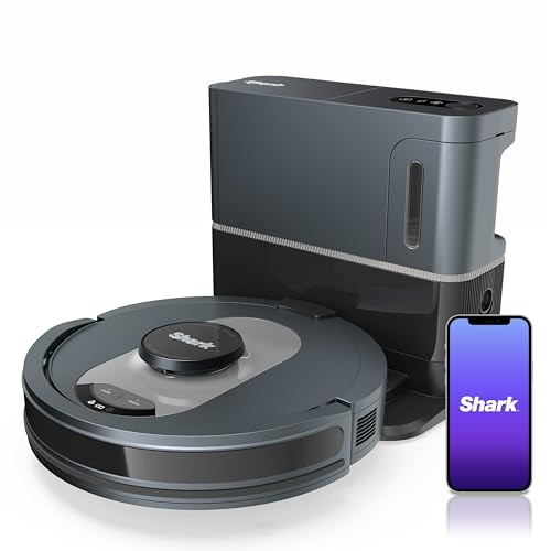 Shark UR2500SR AI Ultra Robot Vacuum with Self Empty Base, Bagless, 30 Day Capacity, LIDAR Navigation, Compatible with Alexa, WiFi Connected, Black