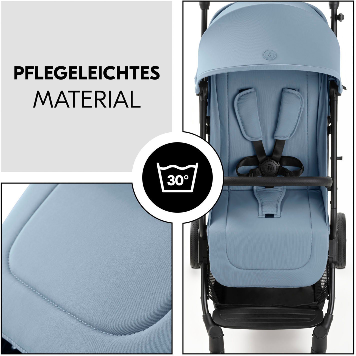 Kinder-Buggy Travel N Care Plus, Dusty Blue