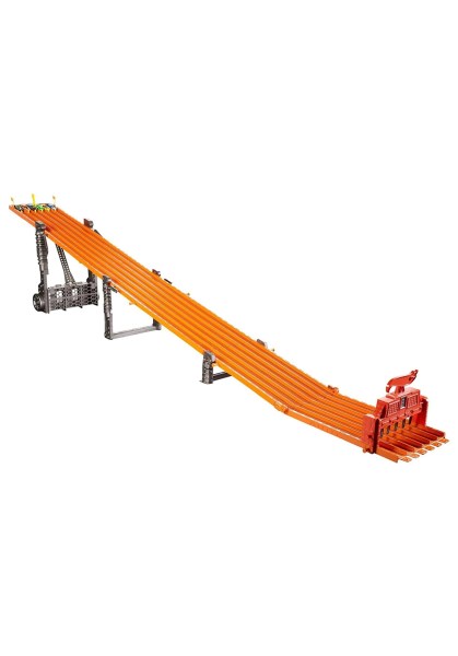 Hot Wheels – Super 6-Lane Raceway Track Set – Orange – V1983 – 027084957792