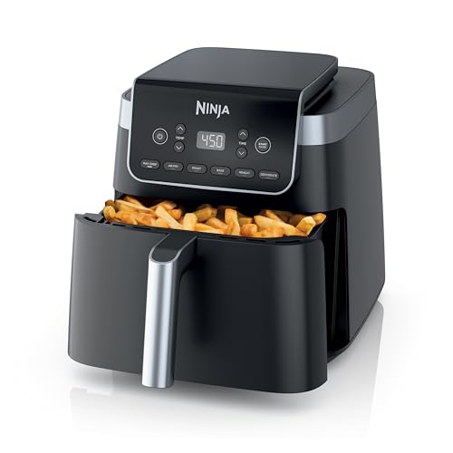 Ninja Air Fryer Pro XL 6 in 1 with 6.5 QT Capacity, Max Crisp, Air Fry, Air Roast, Bake, Reheat, Dehydrate, Max Crisp Technology with 450F, Nonstick Basket & Crisper Plate, Grey, AF181 : Home & Kitchen