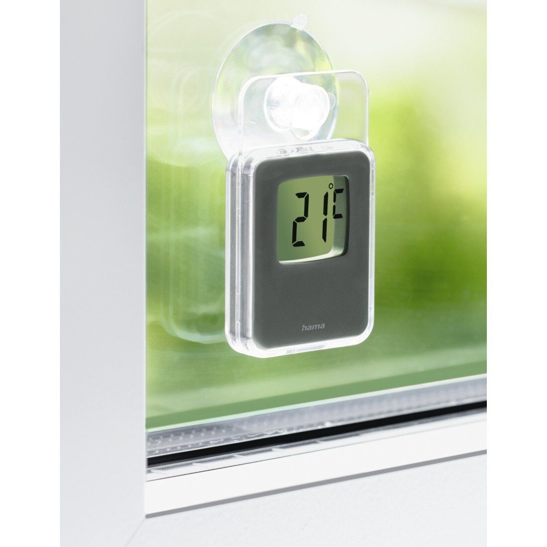 Raumthermometer Thermometer für innen und außen, digital, 7,5 x 4