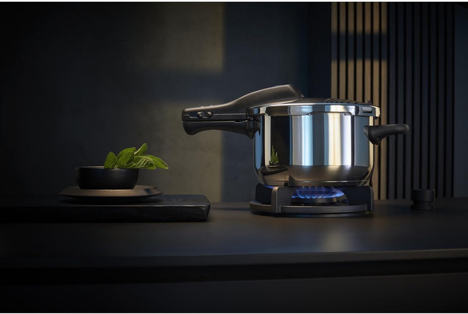 WMF Perfect One Pot Schnellkochtopf Set Induktion 2-teilig, Dampfkochtopf 6,5l, 3l, großes Kochsignal, 2 Kochstufen, abnehmbarer Deckelgriff, Edelstahl