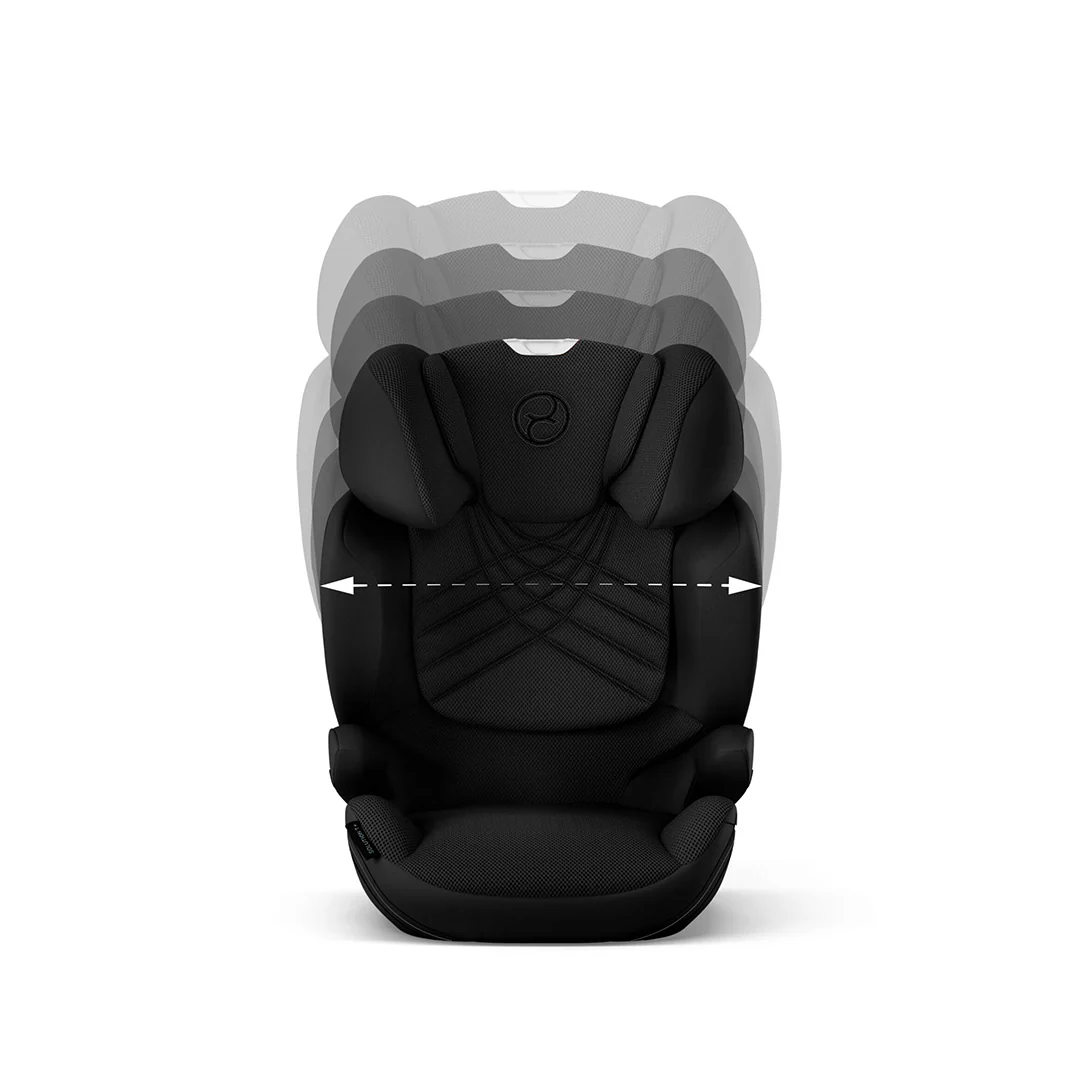 Seggiolino auto CYBEX Solution T i-Fix Plus – Gruppo 2/3, Sepia Nero, con ISOFIX e poggiatesta regolabile in altezza