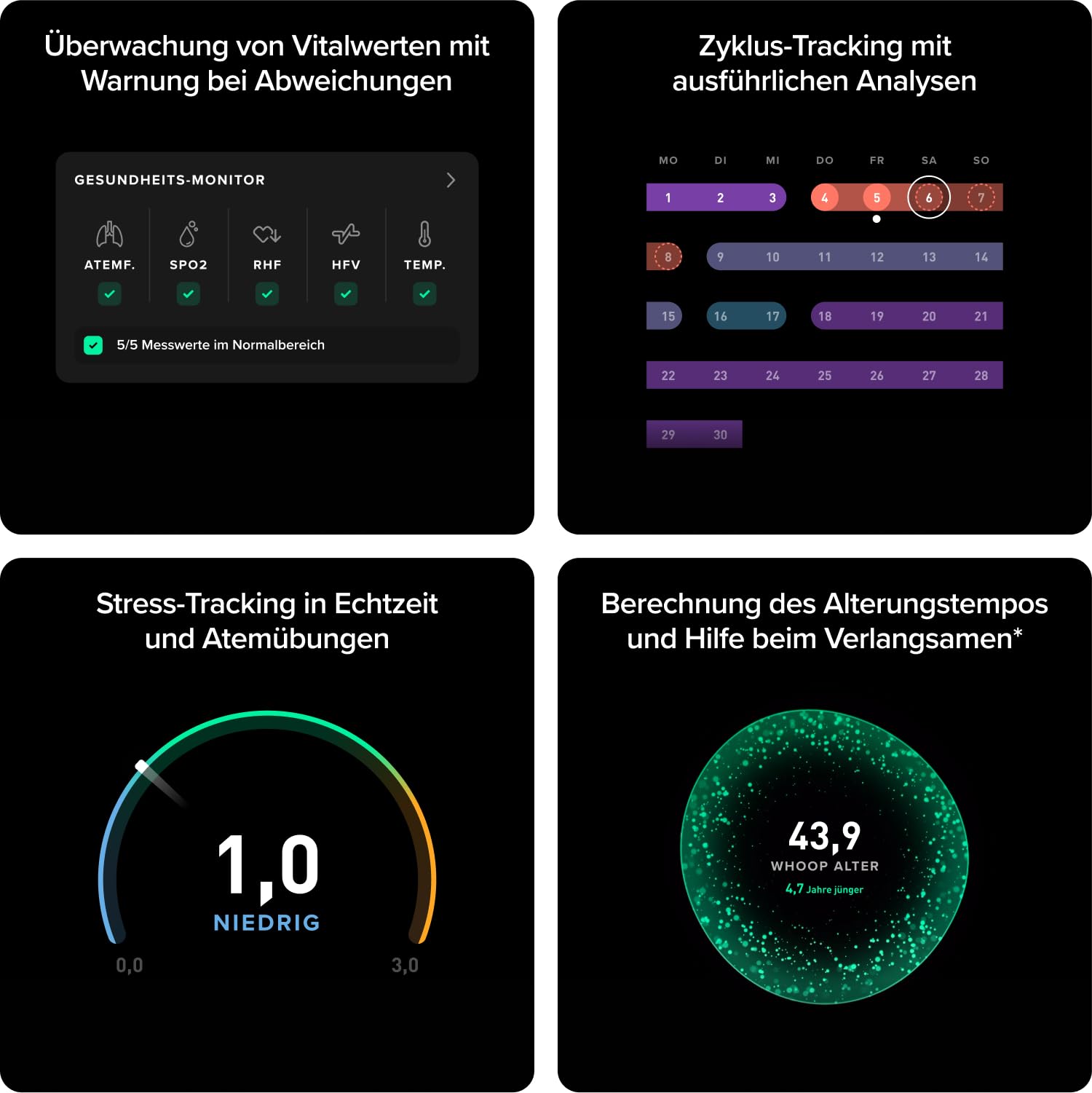 WHOOP 5.0 MG Aktivitätstracker 12 Monate Mitgliedschaft Fitnesstracker Schlaftracking persönliches Coaching