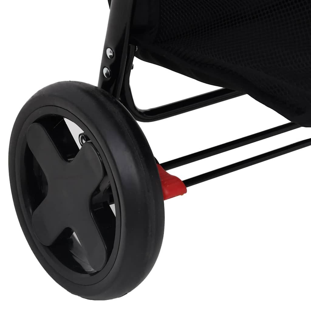 Kinder-Buggy 2-in-1 Kinderwagen Hellgrau Stahl