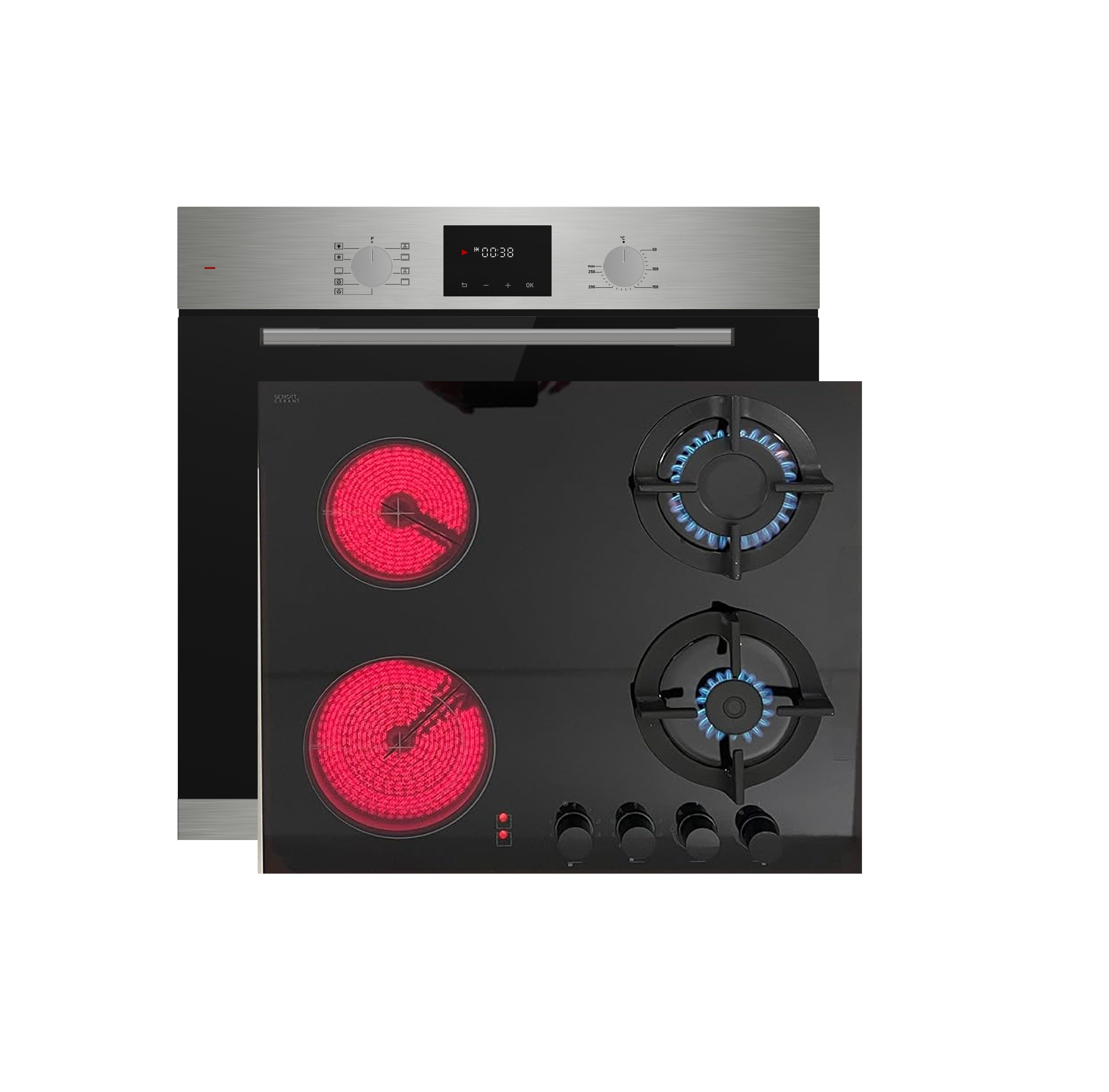 Elektro-Herd-Set Elektro-Herd-Set HB60F78PPX_GAE60HY