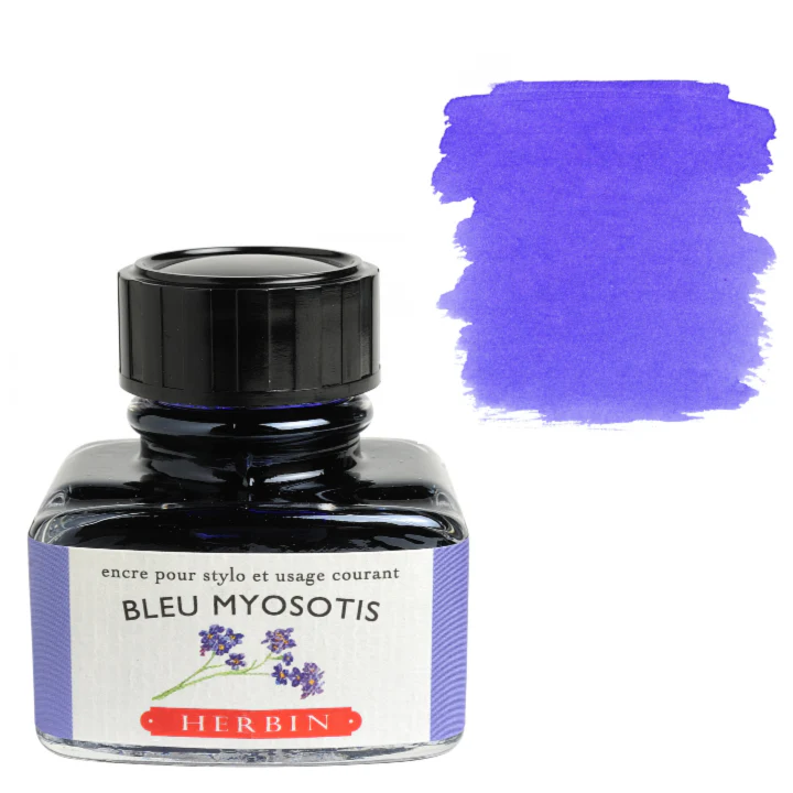 J. Herbin Fountain Pen Ink - Bleu Myosotis (Forget Me Not)