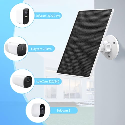 Caricatore per pannello solare compatibile con Eufycam 2C, 2C Pro, 2, 2 Pro, E20, E40, E, pannello solare impermeabile IP65 : Elettronica