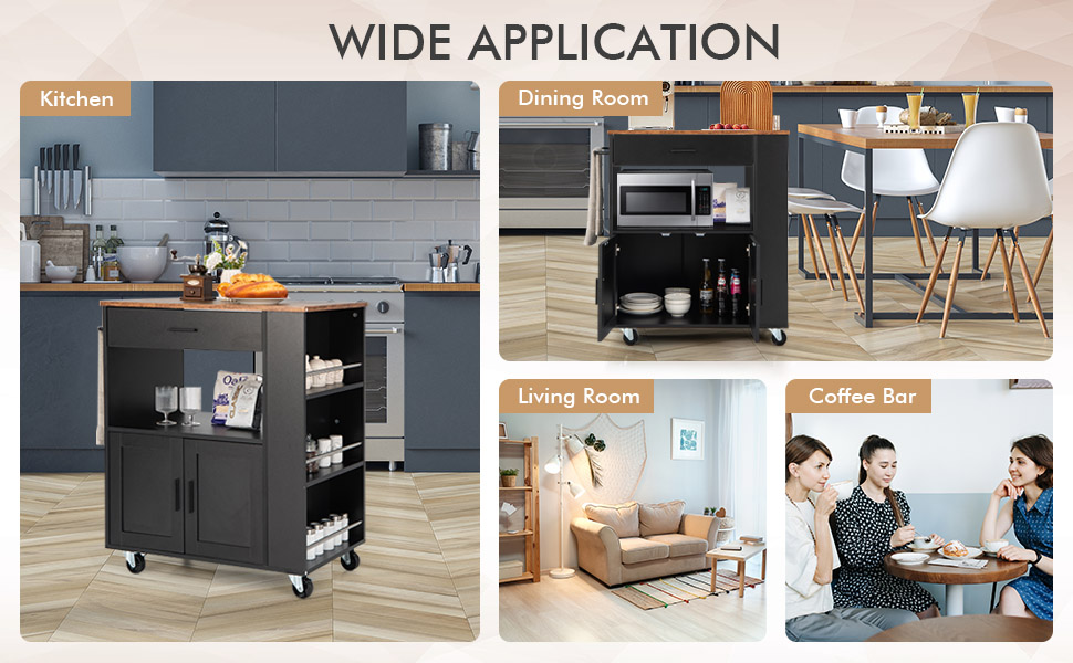 Rolling Kitchen Island Cart