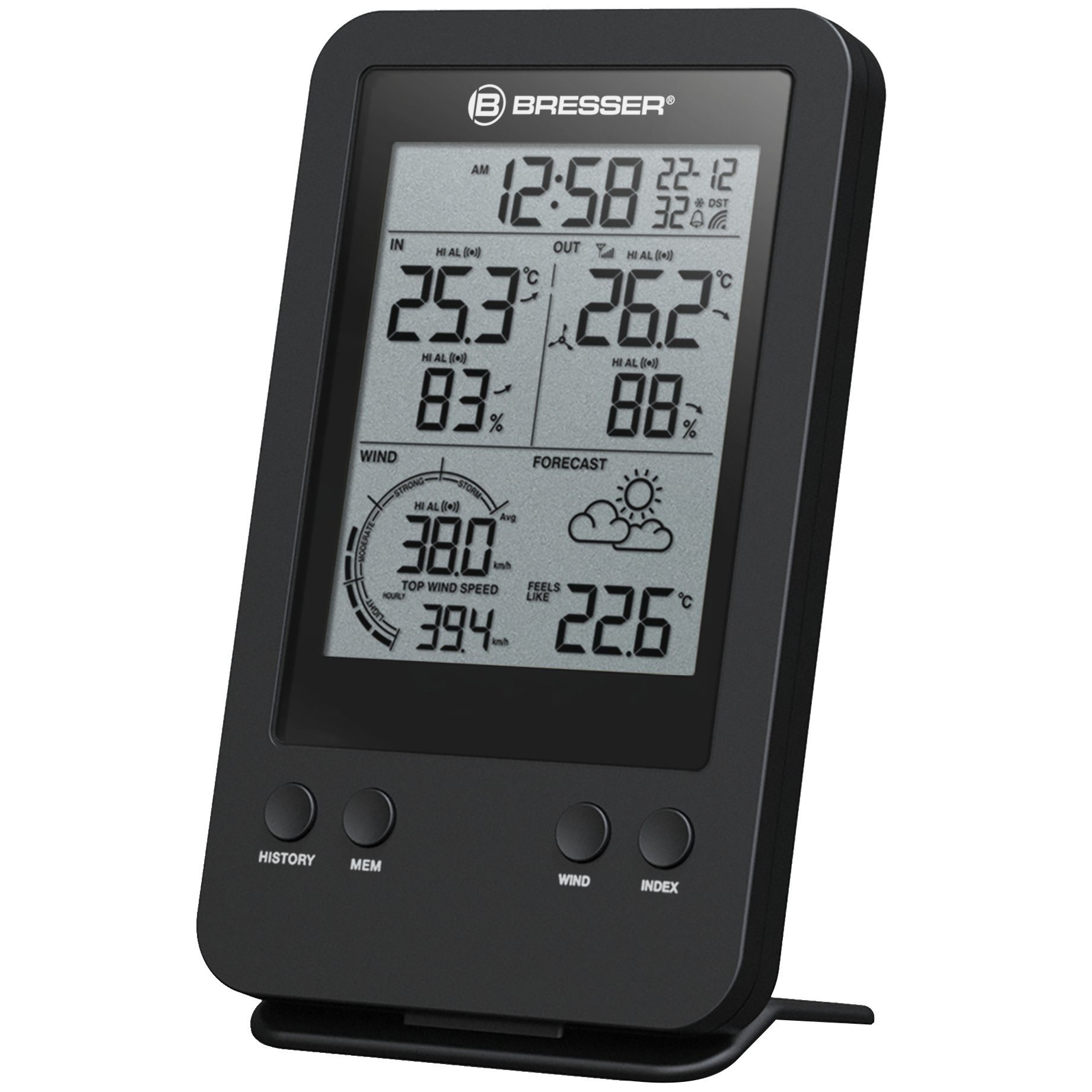 Wetterstation BRESSER zusätzliche / Ersatz-Basisstation für 7002531 Profi-Windmesser