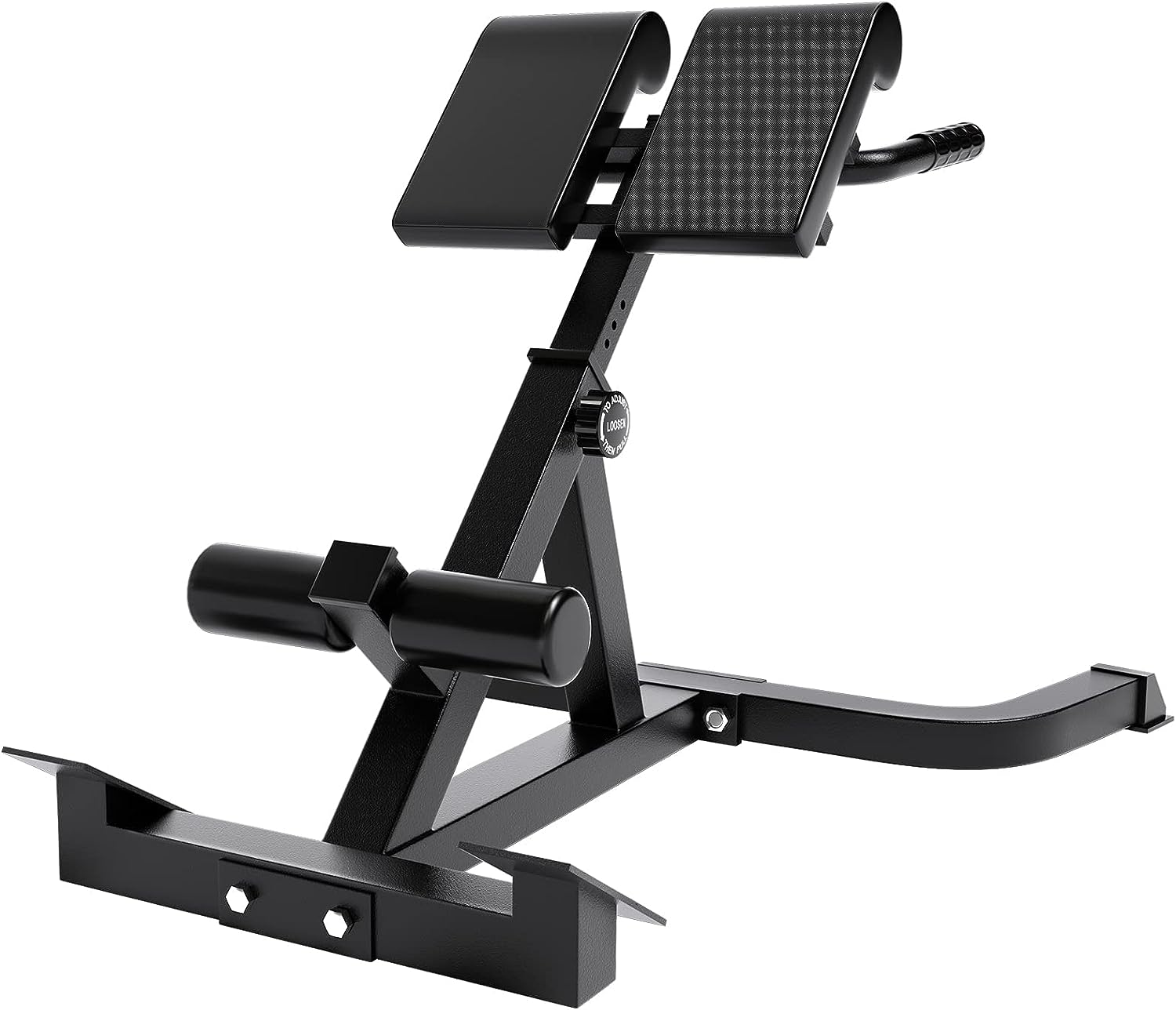 Loupusuo Roman Chair Back Extension & Ab Bench, Adjustable Height, 300 lbs Capacity, Space Saving Design