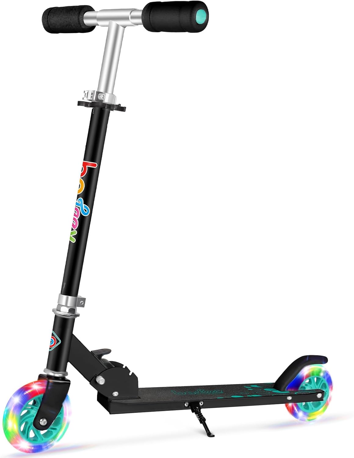 BELEEV V1 Monopattino per Bambino 2 Ruote con Supporto, 3 Monopattini per Bambini Regolabili in Altezza, Monopattino Scooter per Bambina con Il LED Illumina le Ruote per Ragazze e Ragazzo