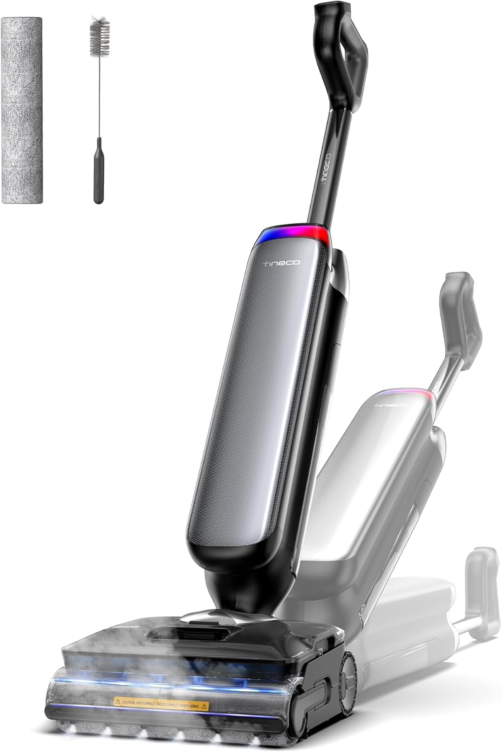 Tineco Floor One S9 Artist Steam Pro Lavapavimenti a Vapore 2-in-1 Tecnologia con Display LCD HyperSteam a 160℃ con Tecnologia, Fino a 90 minuti di autonomia Design DualBlock anti-groviglio