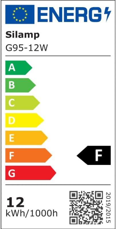 Silamp LED-Leuchtmittel, E27, 12 W, 220 V, G95, 300 Grad, Globe (40 Stück) – Warmweiß 2300 K – 3500 K