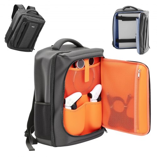 VEVOR PS5 Rucksack Dual Schulter Reisetasche für Playstation 5 PS5 Slim Nylon
