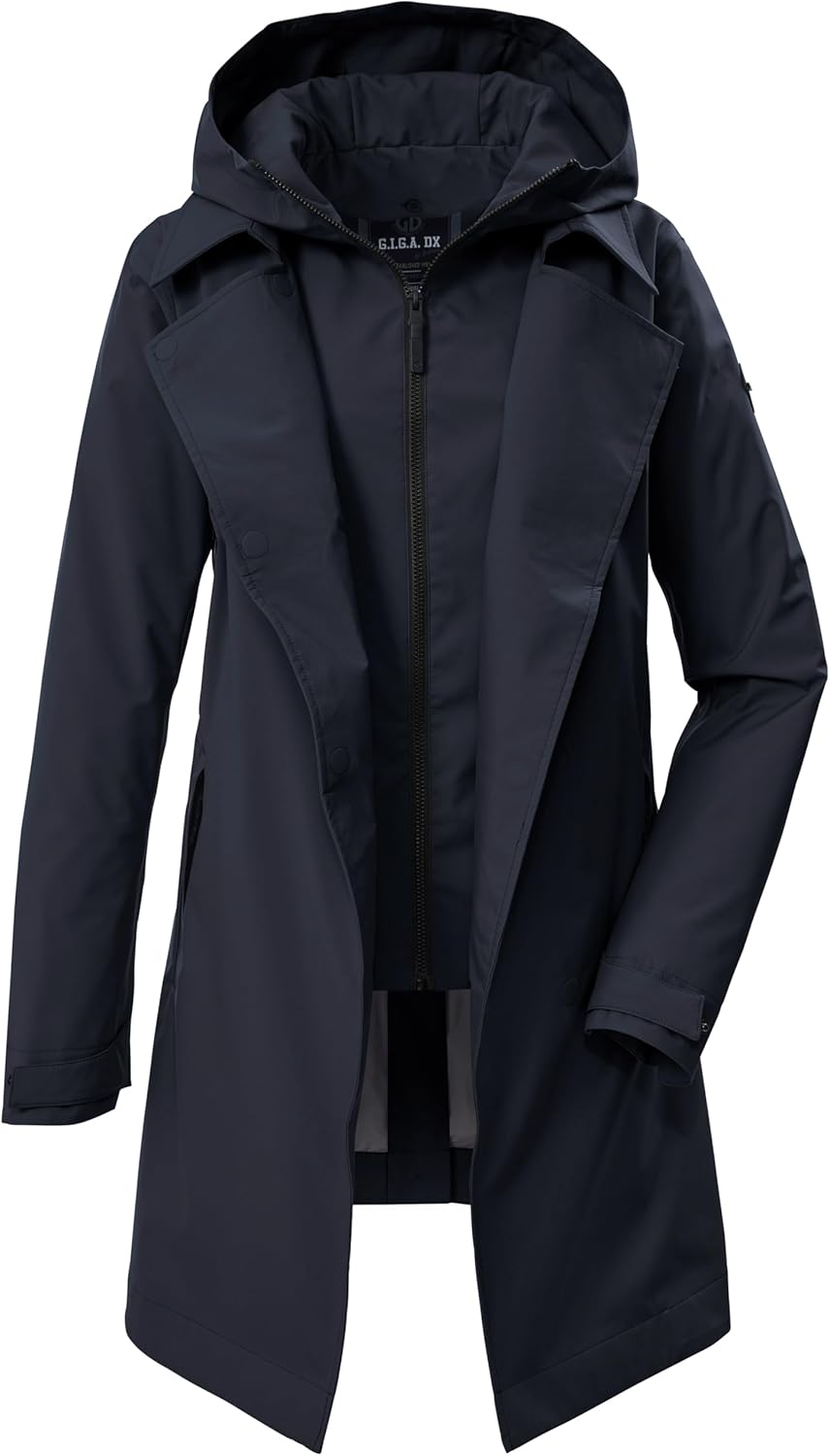 G.I.G.A. DX Damen Gs 82 Wmn Prk Funktionsparka/Mantel mit abknöpfbarer Kapuze und abzippbarem Gilet