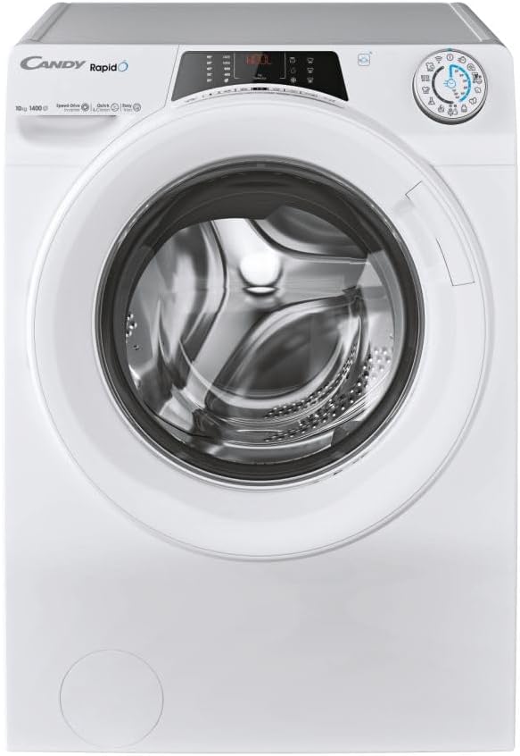 Candy RO 14104DWMT/1-S - Lavatrice 10 Kg, Classe A, 1400 Giri, 65x60x89 cm