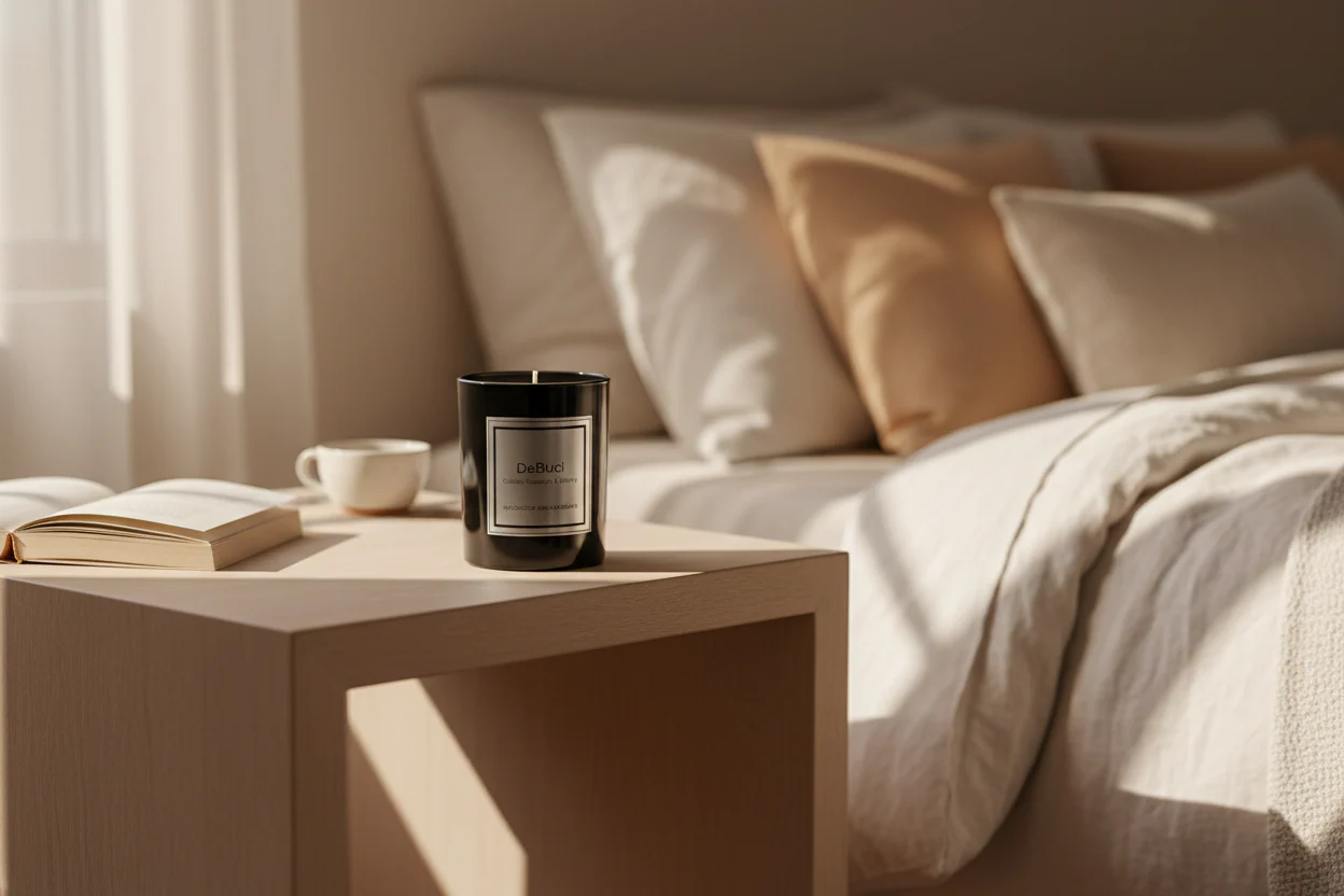 De Buci Scented Candle �C Parisian Bergamot, Rose & Cedarwood