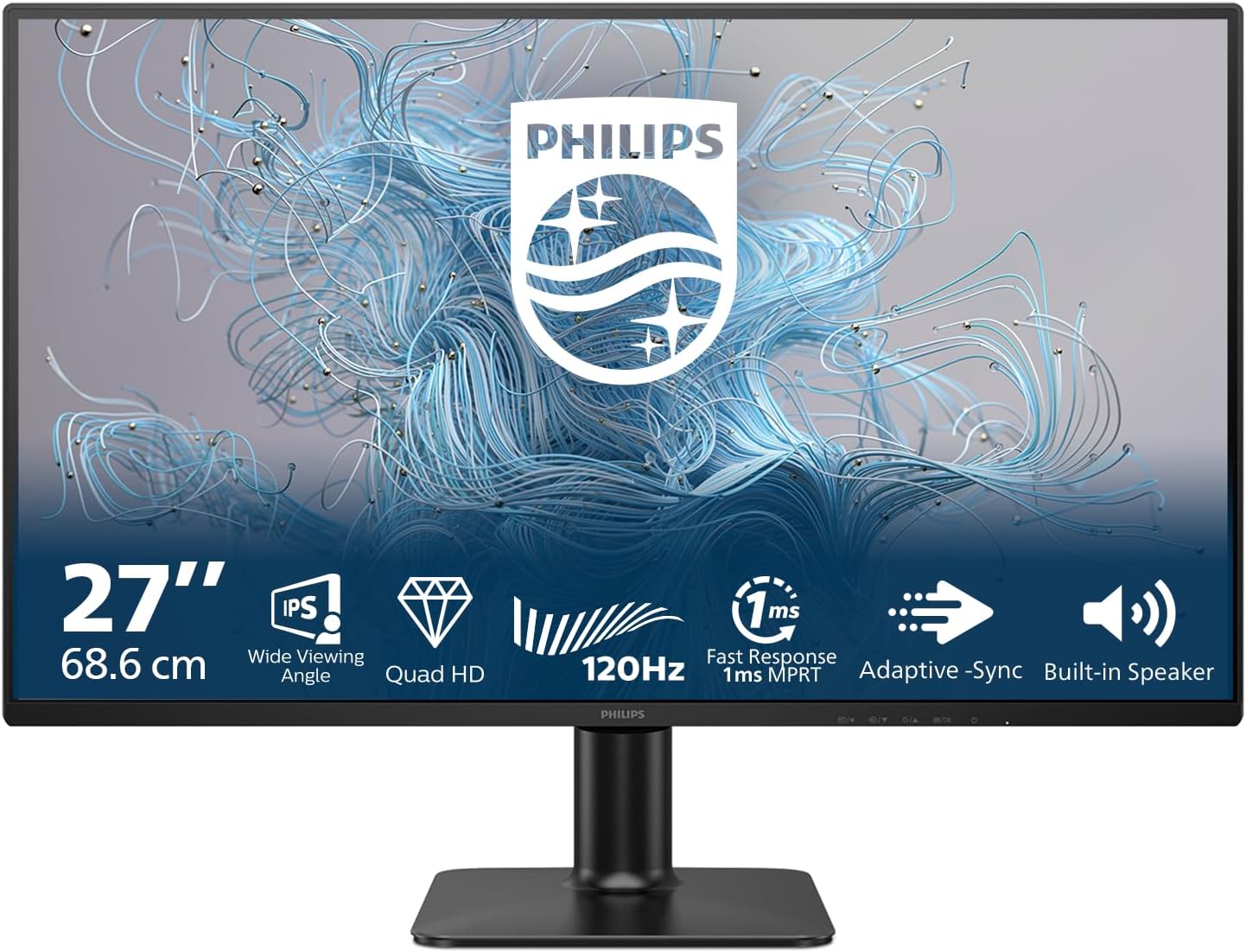 2000 series 27E2N2500/00 Monitor PC 68,6 cm [27] 2560 x 1440 Pixel Quad HD LCD Nero (27E2N2500-2000 Series - LED monitor - 27-2560 x 1440 QHD @ 120 Hz - IPS - 300 cd/m? - 1500:1 -