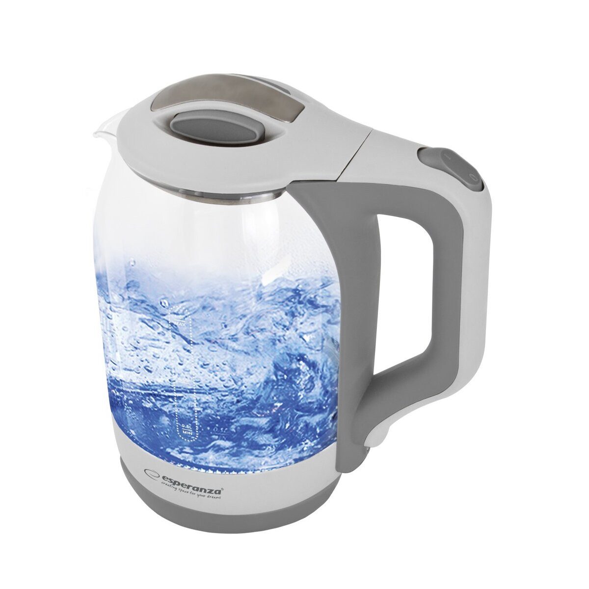 Wasserkocher Esperanza Yukon Glas Wasserkocher 1,7L