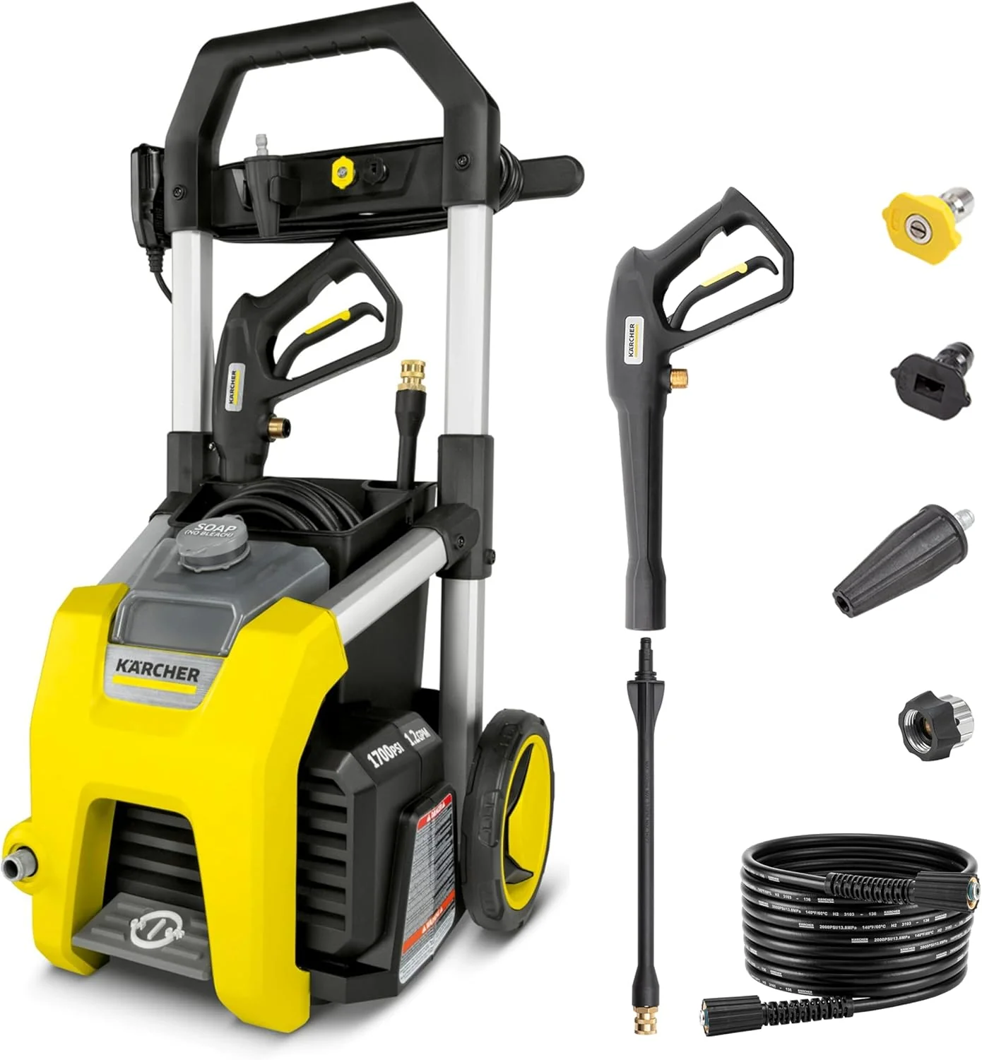 Kärcher Pressure Washer K1700 3 nozzles, detergent box