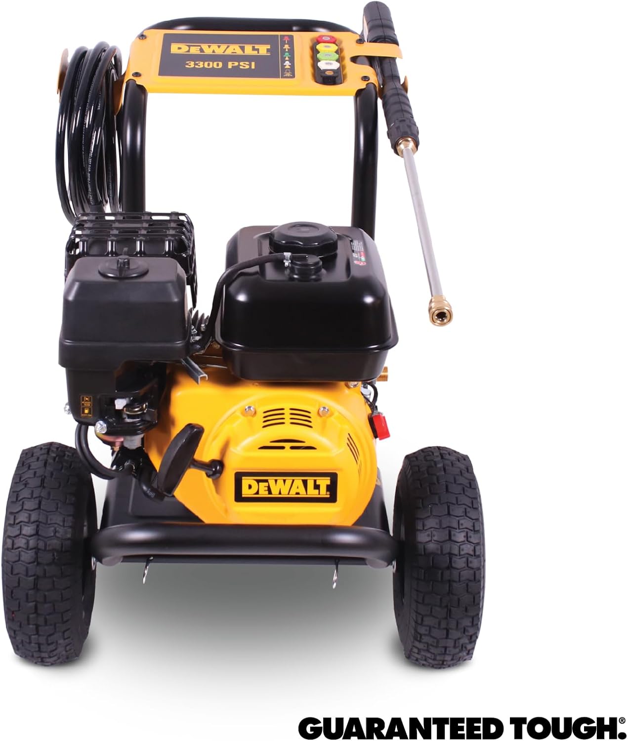 DeWalt 3300 PSI Gas Pressure Washer  5 Nozzles  Spray Gun  Wand  25-ft. Hose  DXPW3300-S  49-State