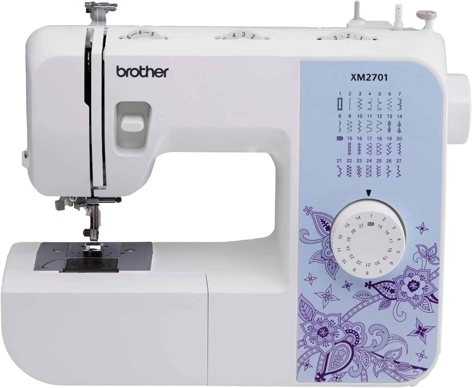 Brother XM2701 Sewing Machine Lightweight Full Featured 27 Stitches 6 Included Feet